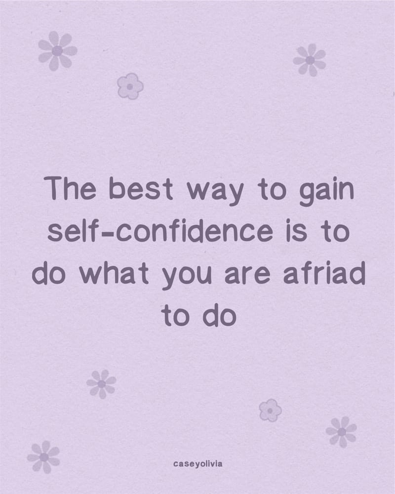 self confidence short quote for girls