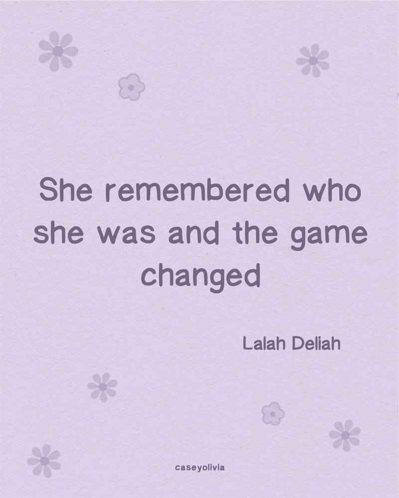 she changed the game short quote