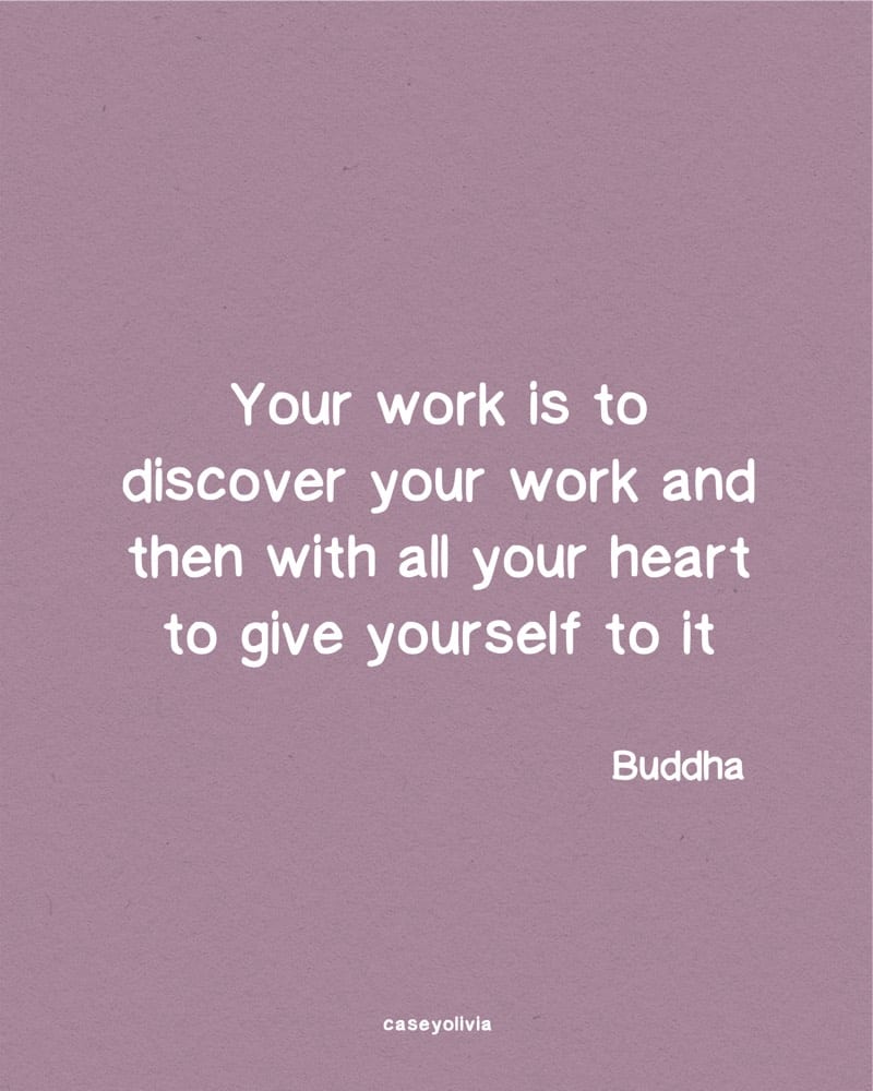 buddha discover what you love to do