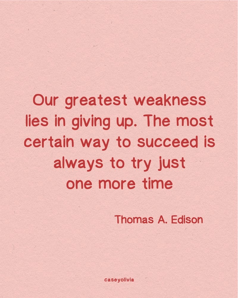 try one more time thomas edison