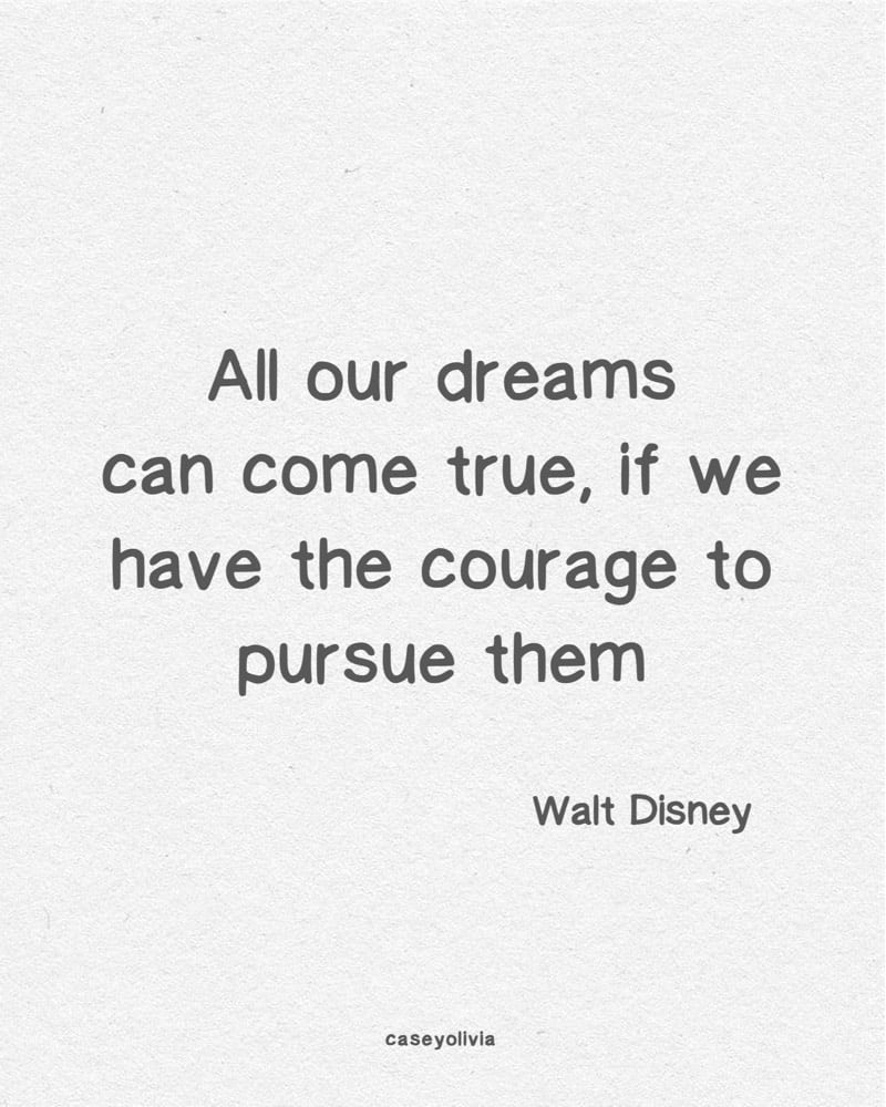 walt disney dream big quote