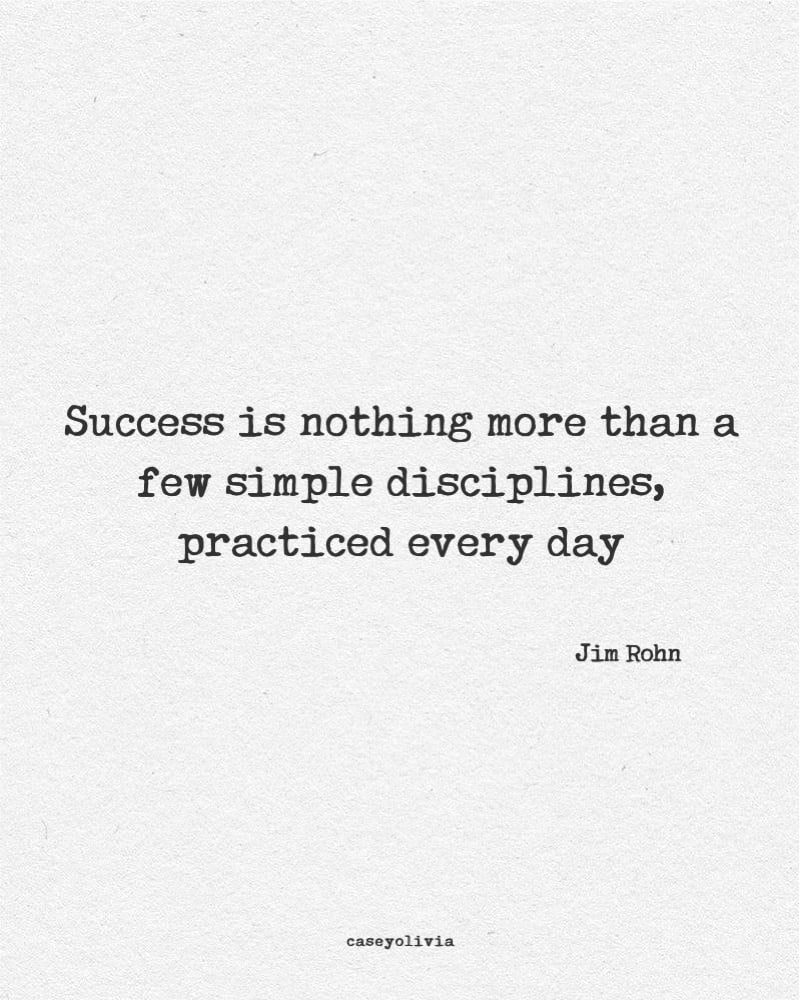 stay disciplined for success saying