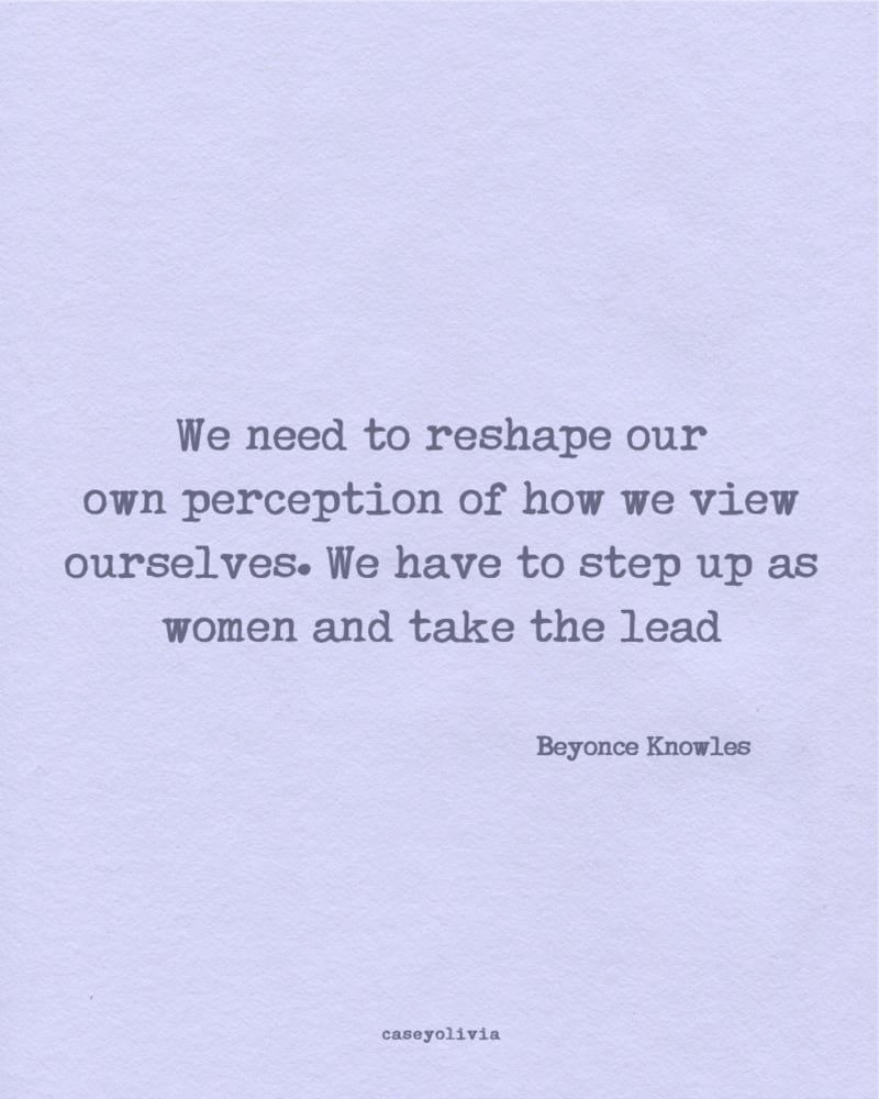 inspirational beyonce words about strong women
