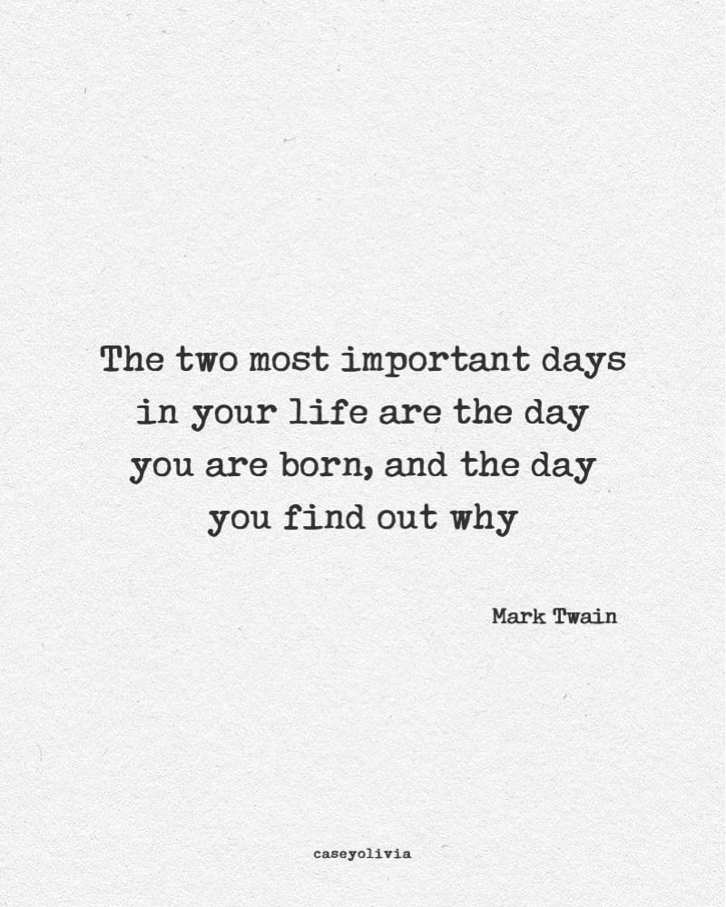 mark twain life quote about finding yourself