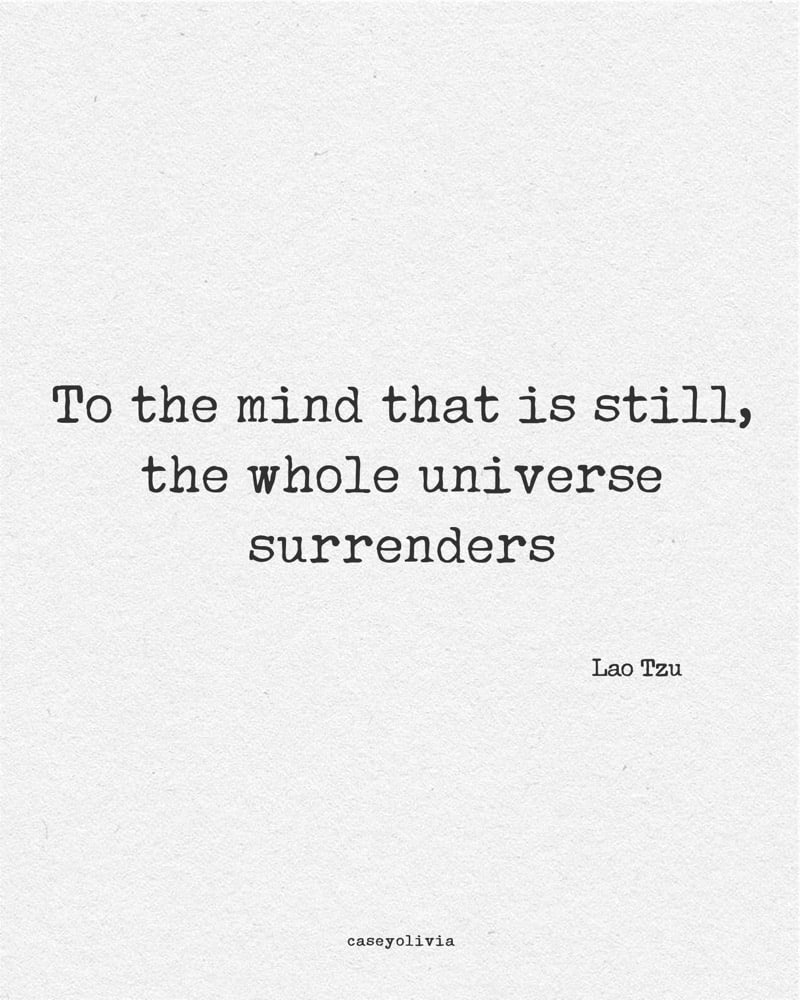 short lao tzu quote to calm the mind