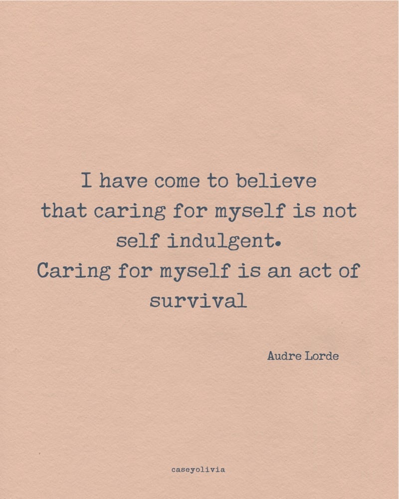 caring for yourself is important quote for motivation