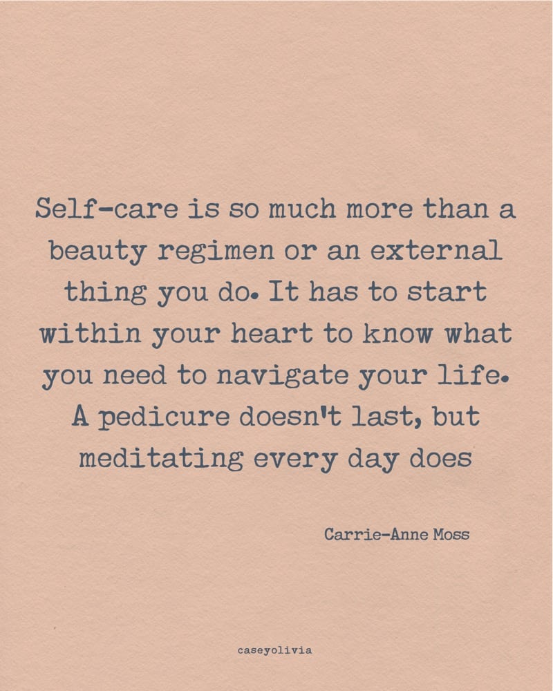 self care meditating quote for motivation