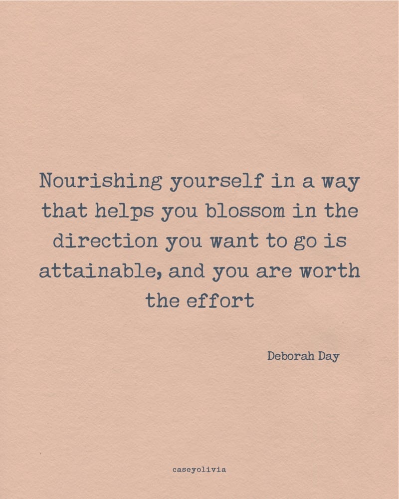 nourshing yourself quote for self care