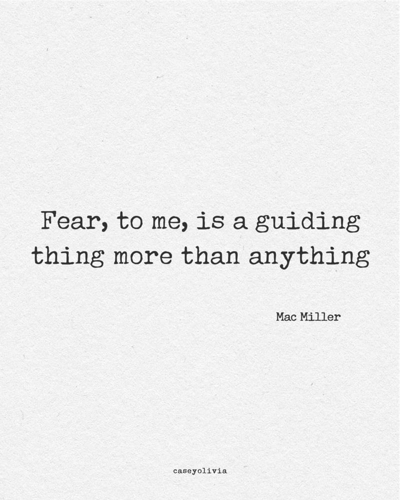 fear is a guiding thing life inspiration