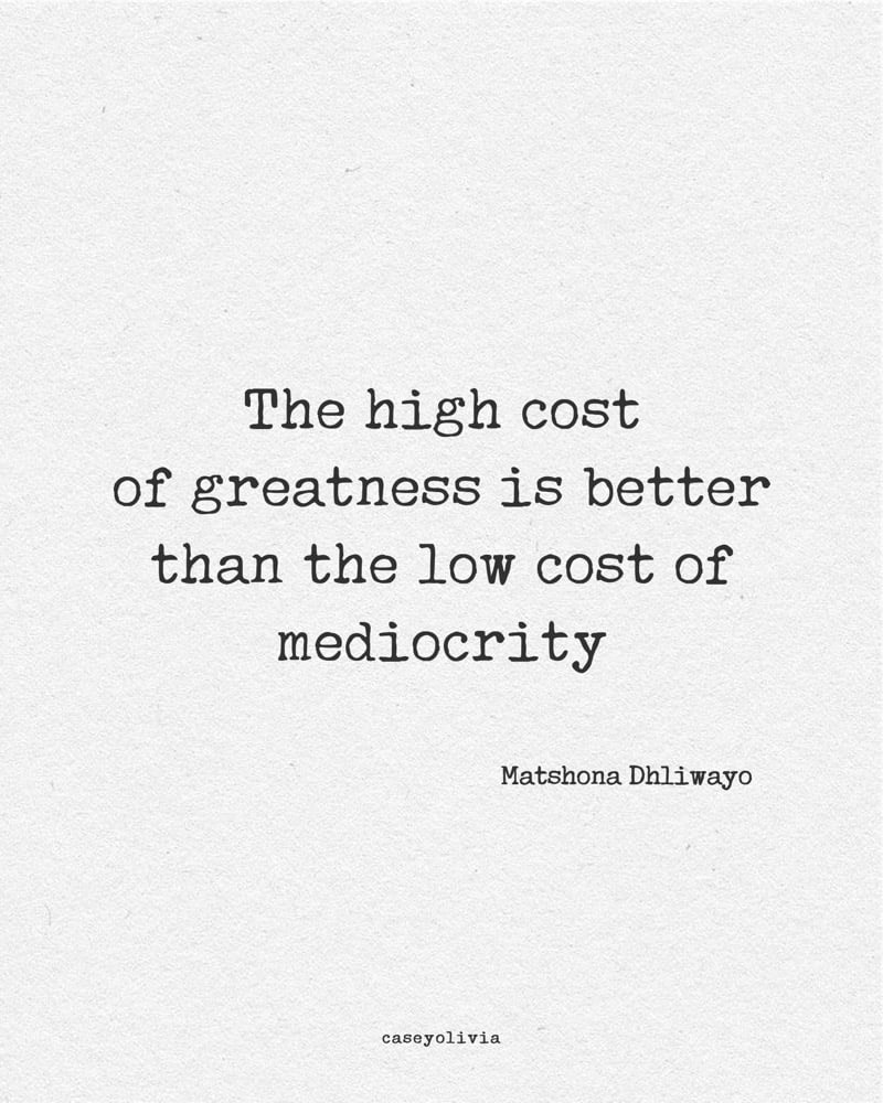the high cost of greatness caption