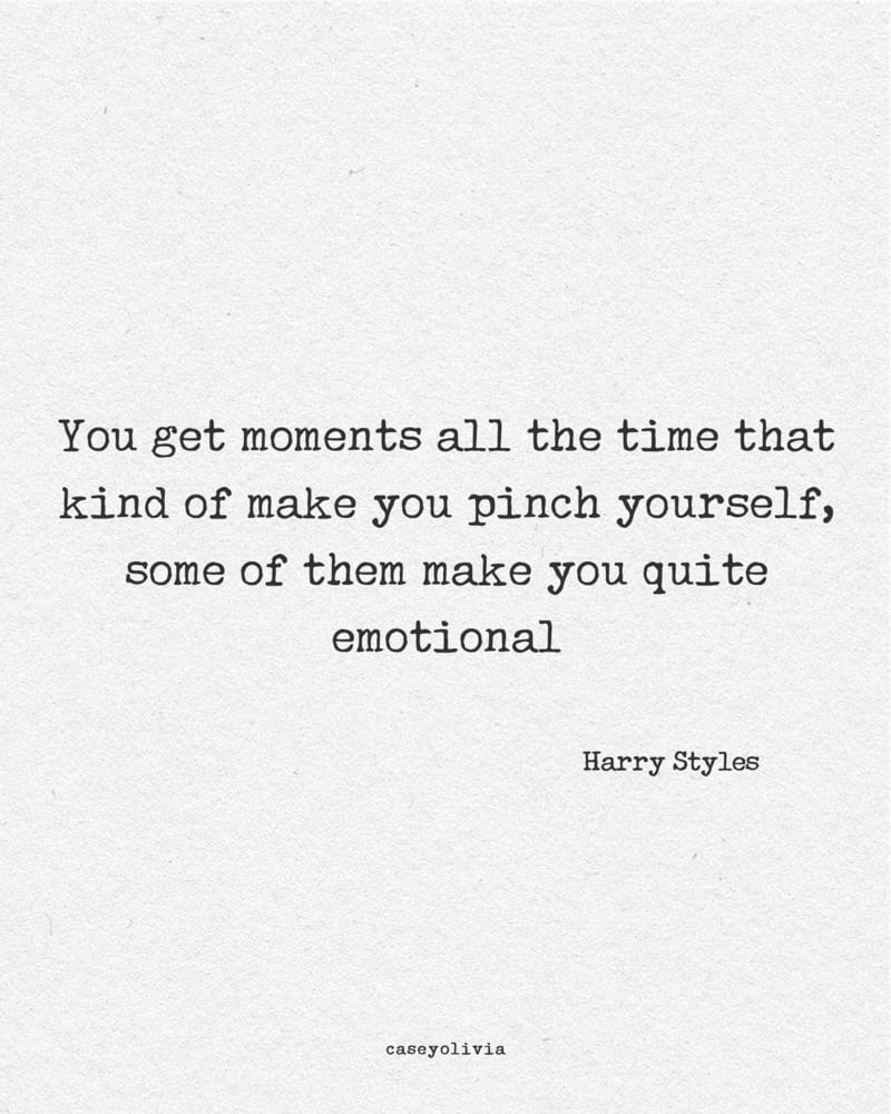 harry styles saying about life
