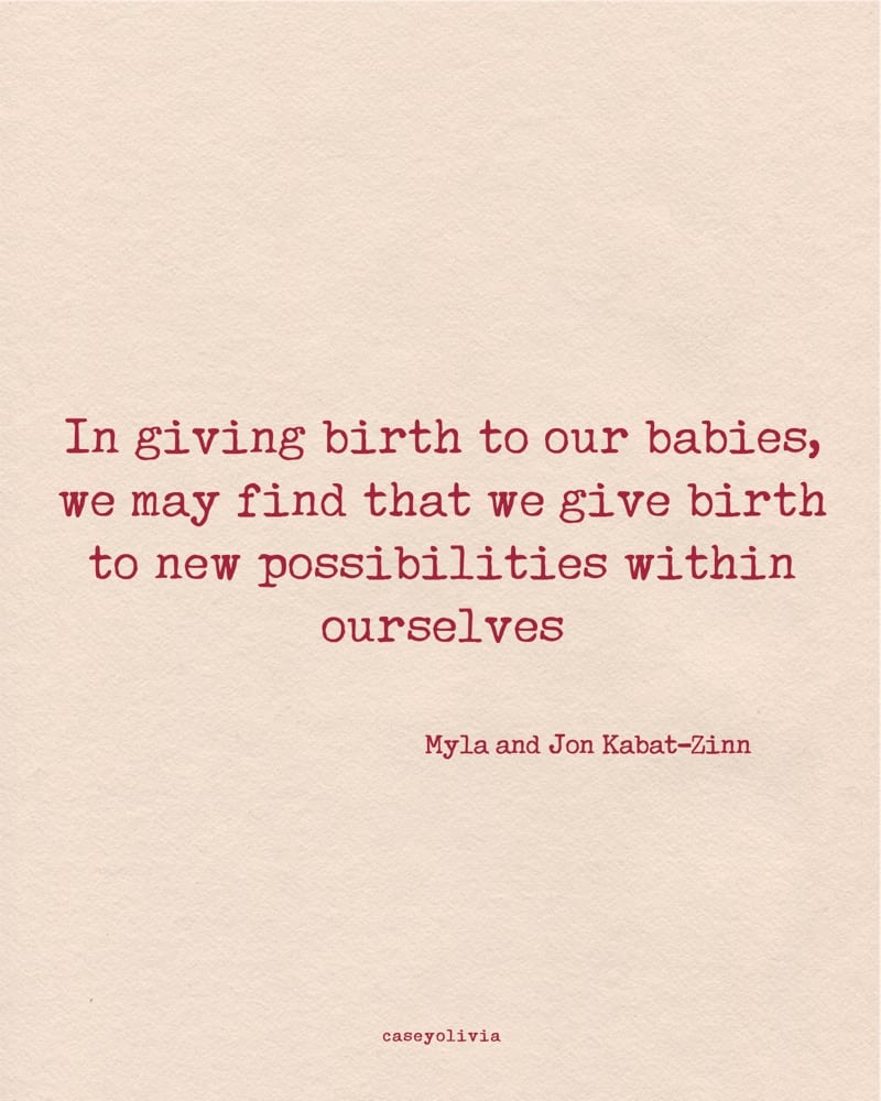 giving birth quote for strong moms