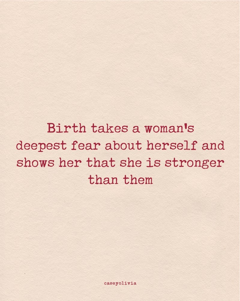 strength from becoming a mother quote