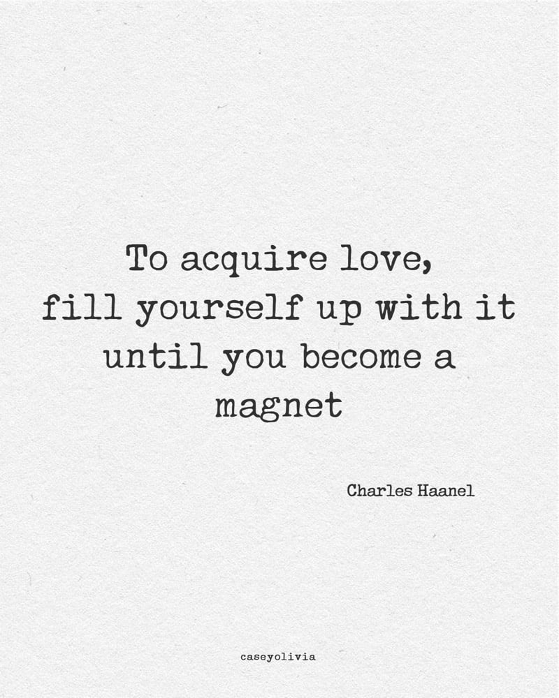 attract love in your life quote charles haanel