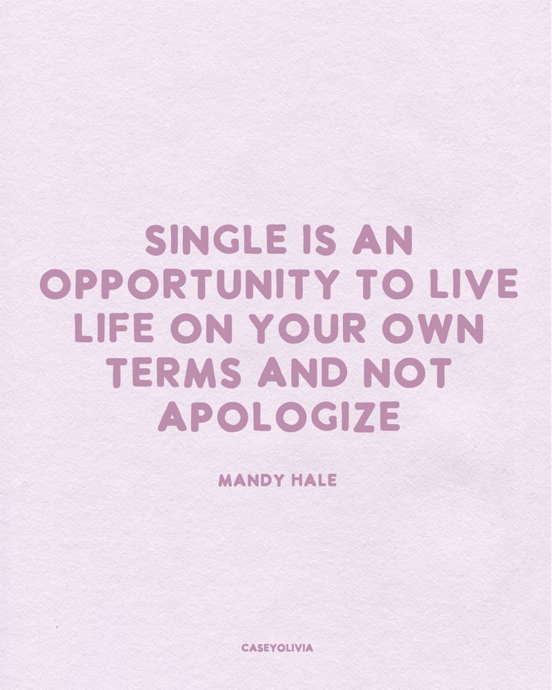 mand hale quote live life on your own terms