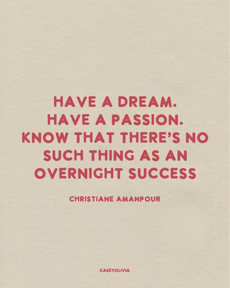 no such thing as an overnight success