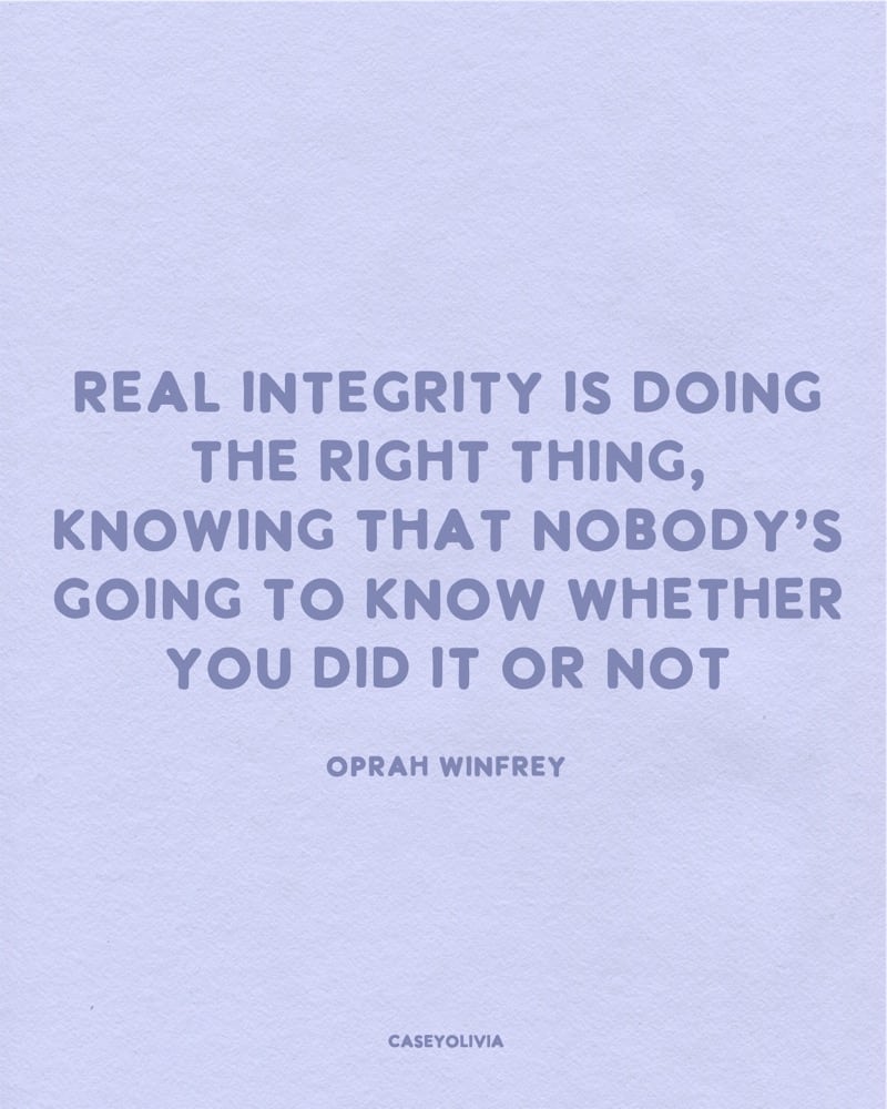 integrity quote about doing the right thing