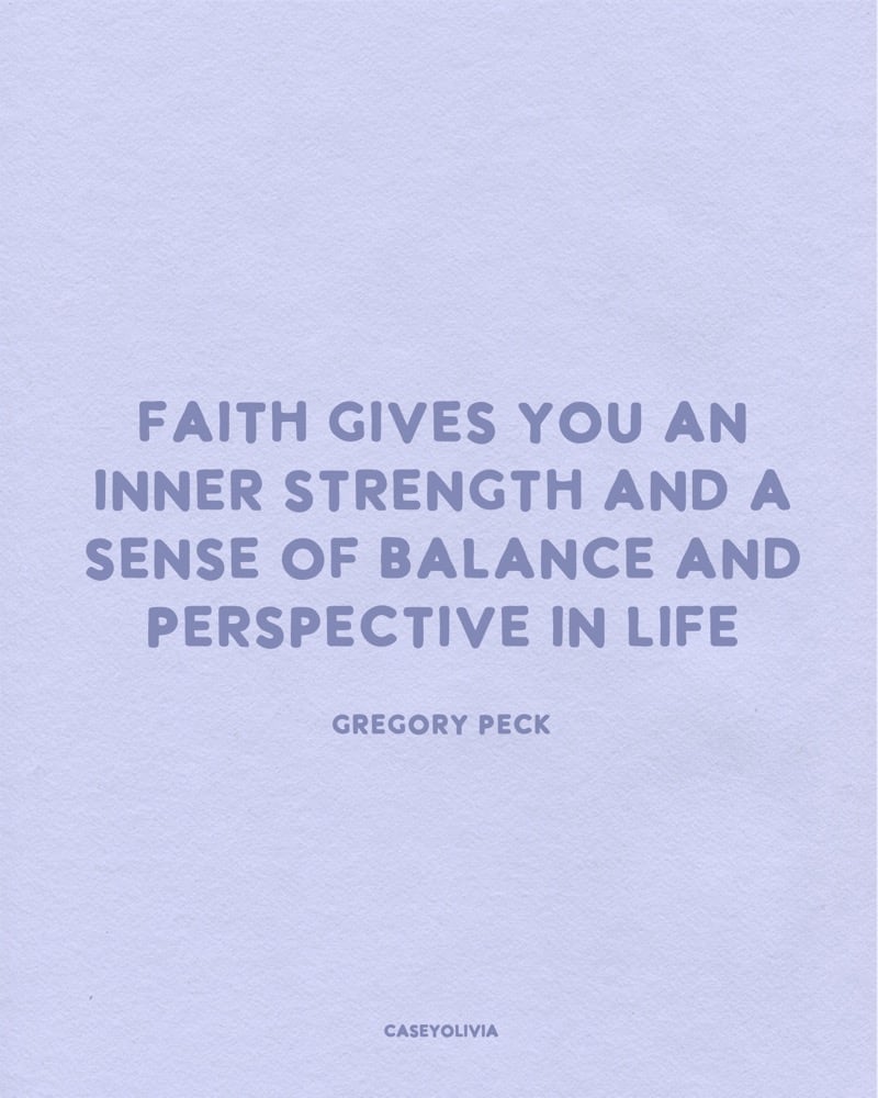 balance and perspective in life gregory peck