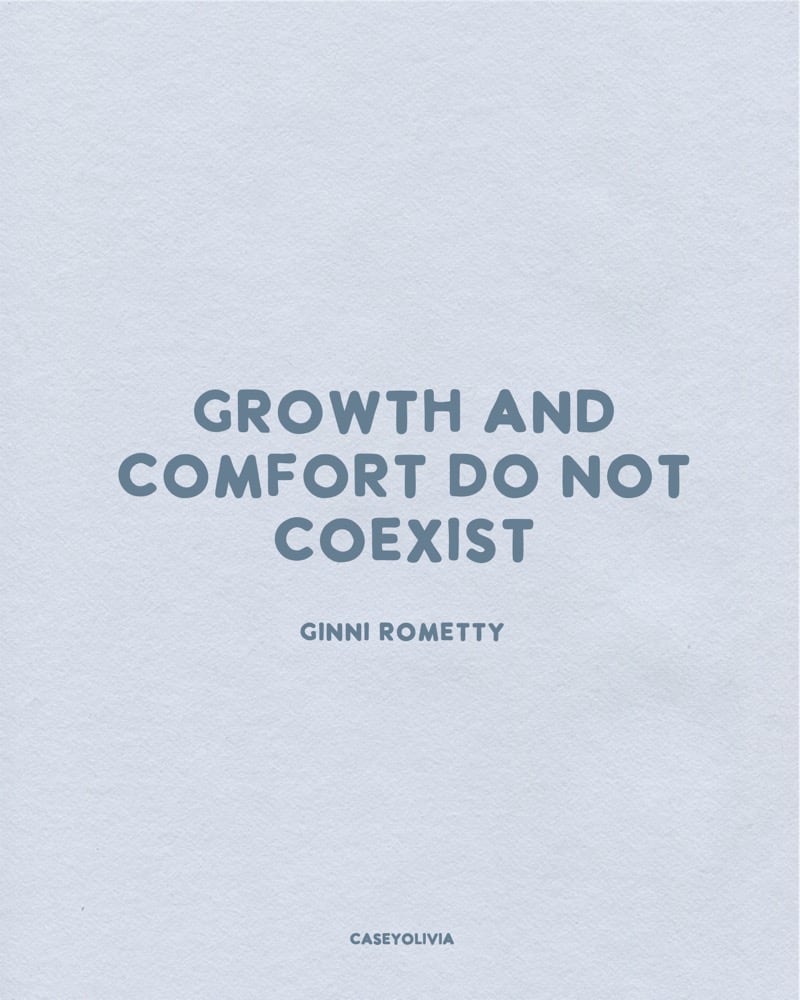 growth and comfort short inspirational quote