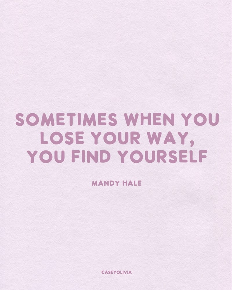 finding yourself mandy hale quote