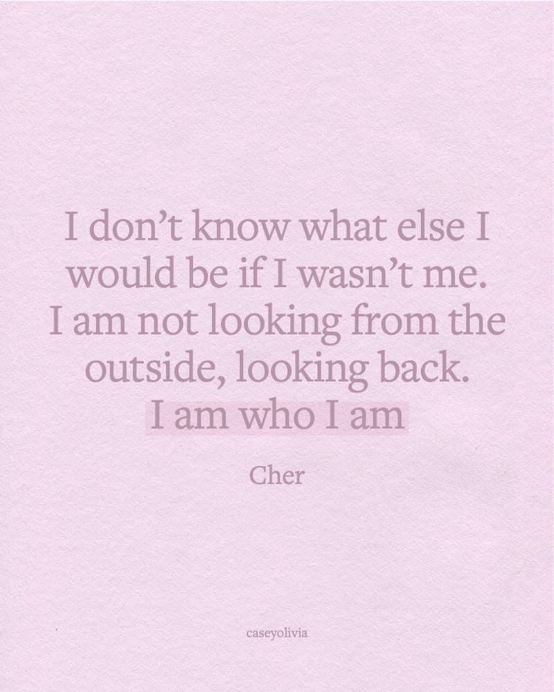i am who i am quote for self confidence