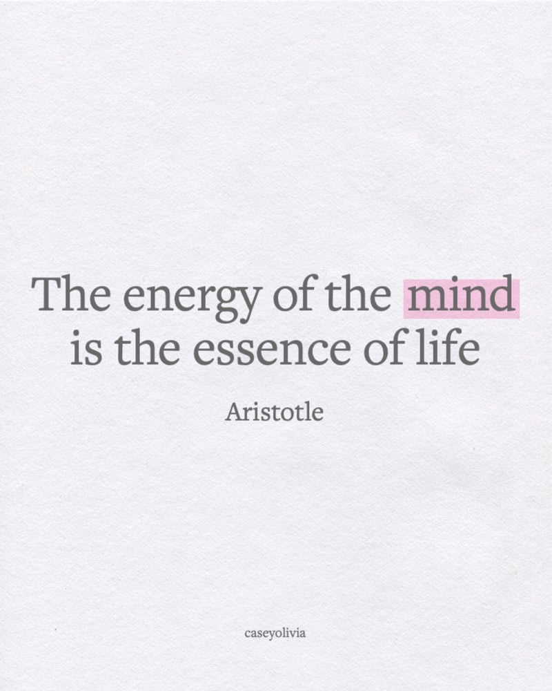 aristotle energy of the mind quote