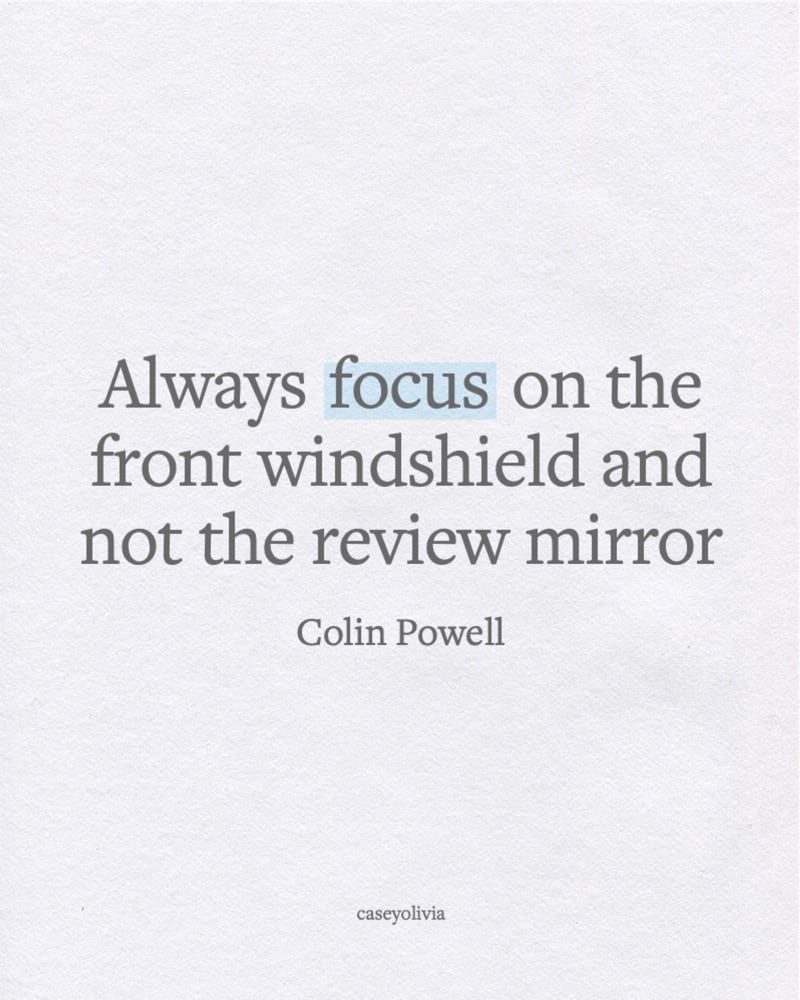 focus on windshield and not the review mirror