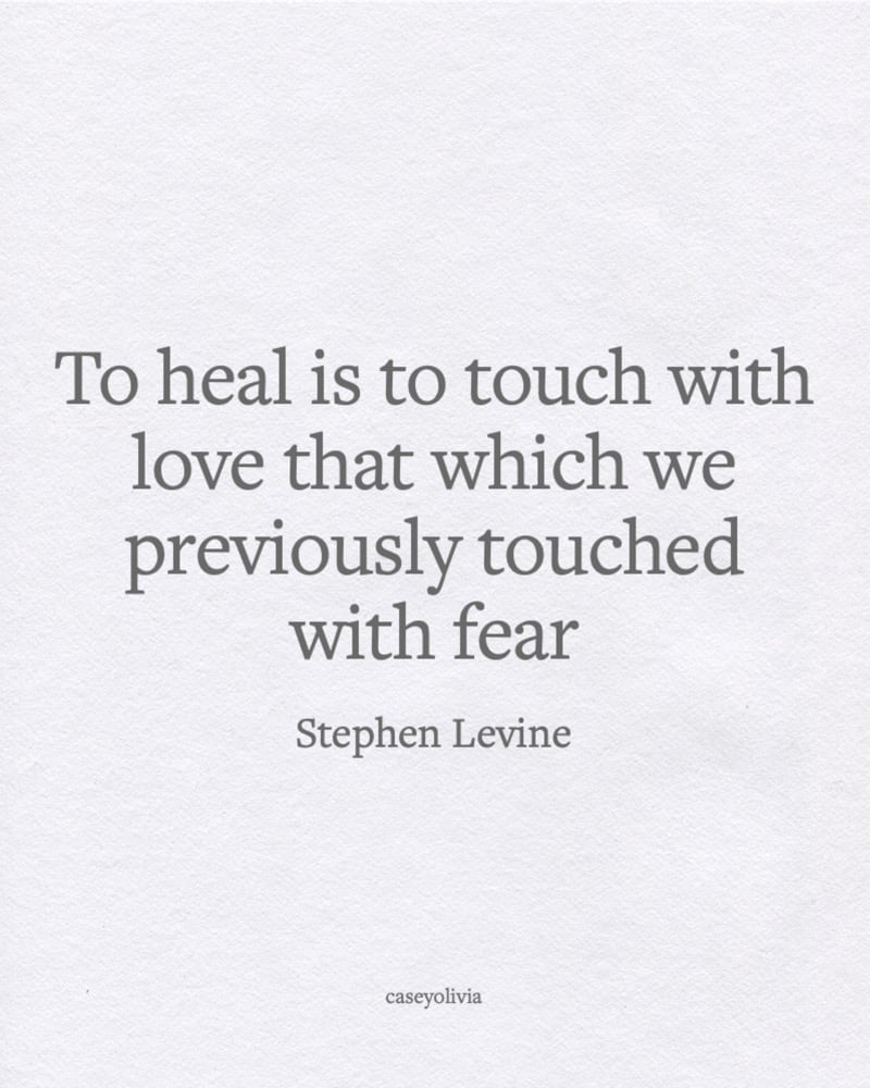 healing words from stephen levine