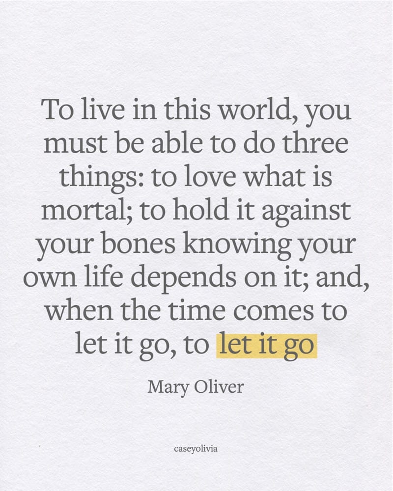 when the time comes let it go life quote