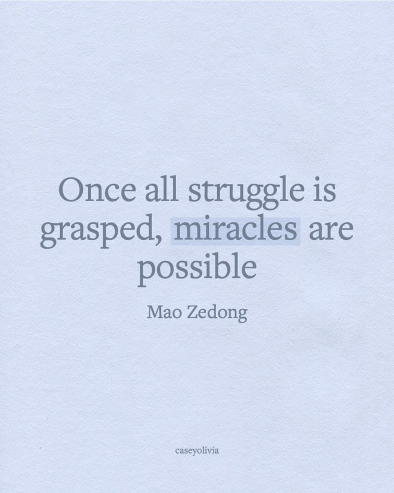 once all struggle is grasped mao zedong saying