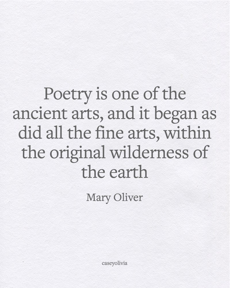 poetry mary oliver quotation