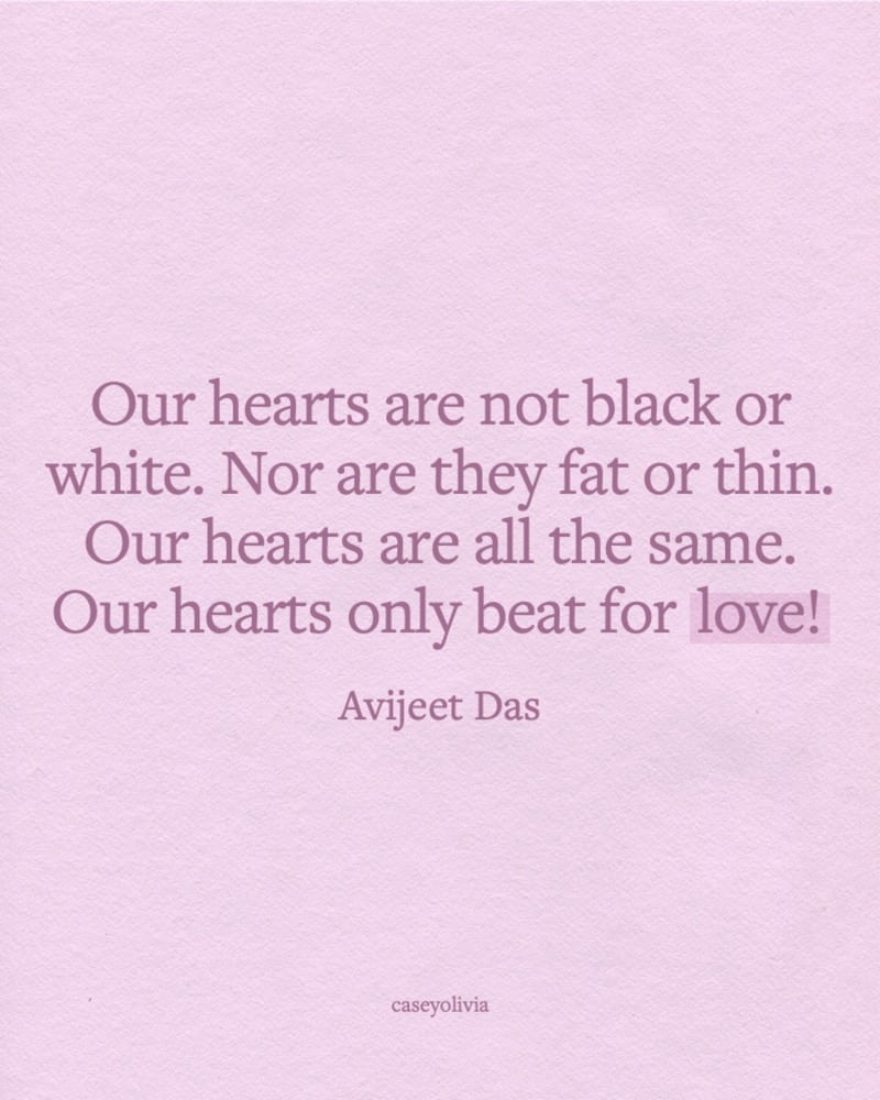 our hearts are all the same quote