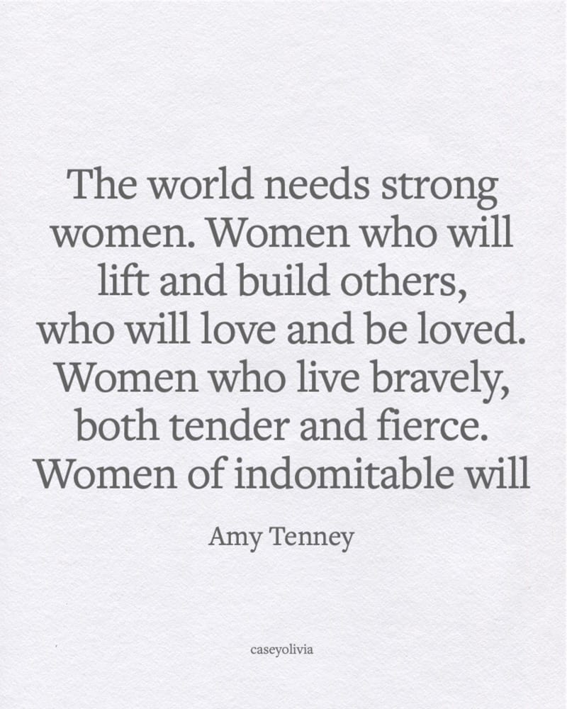 strong women amy tenney inspirational quote