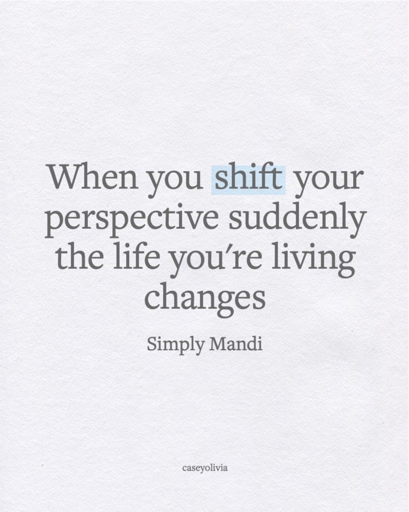 shift your perspective simply mandi
