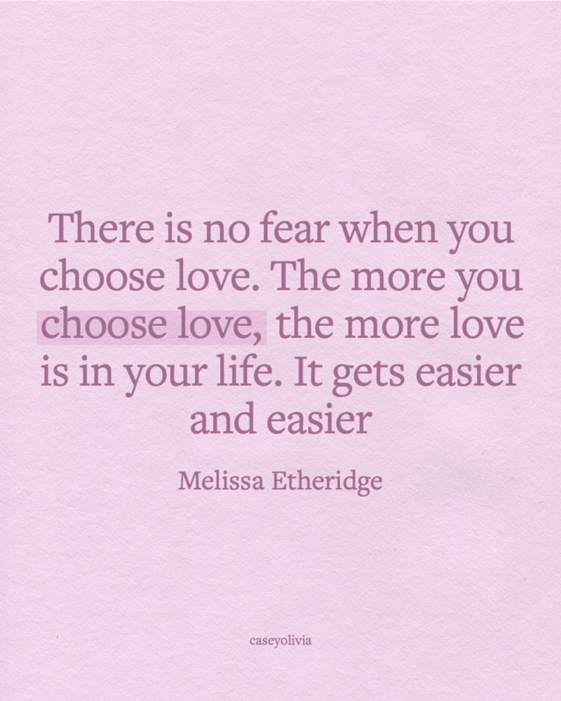 the more you choose love melissa etheridge