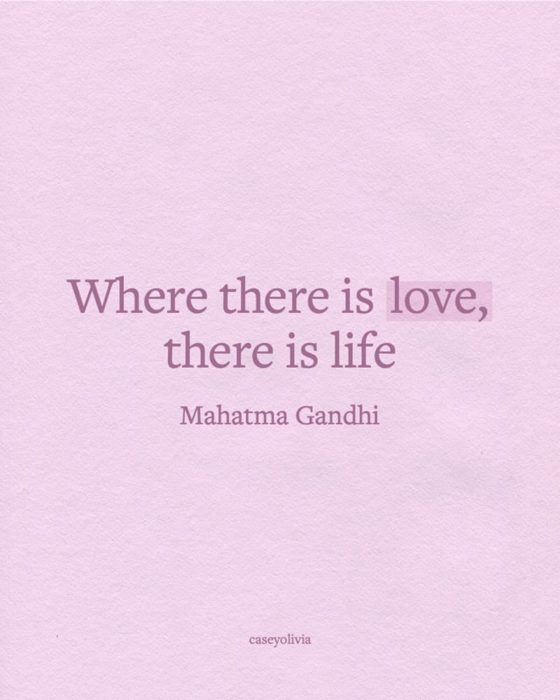 mahatma gandhi spread love quote