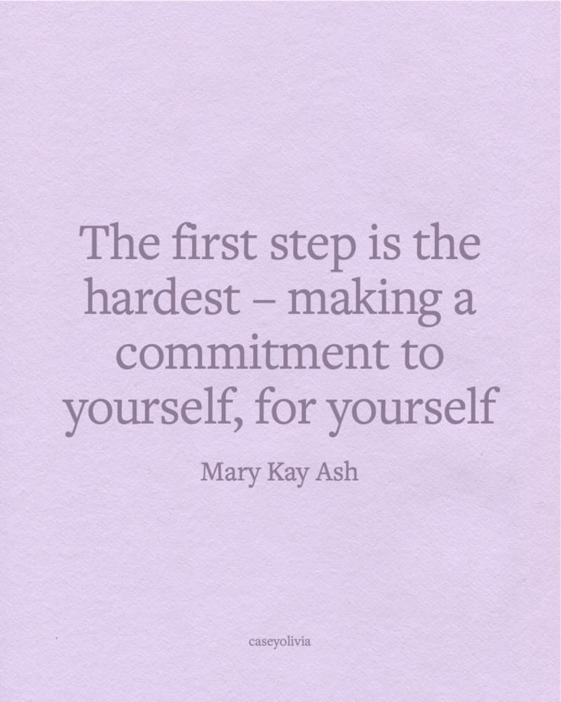 committed to yourself quote for success