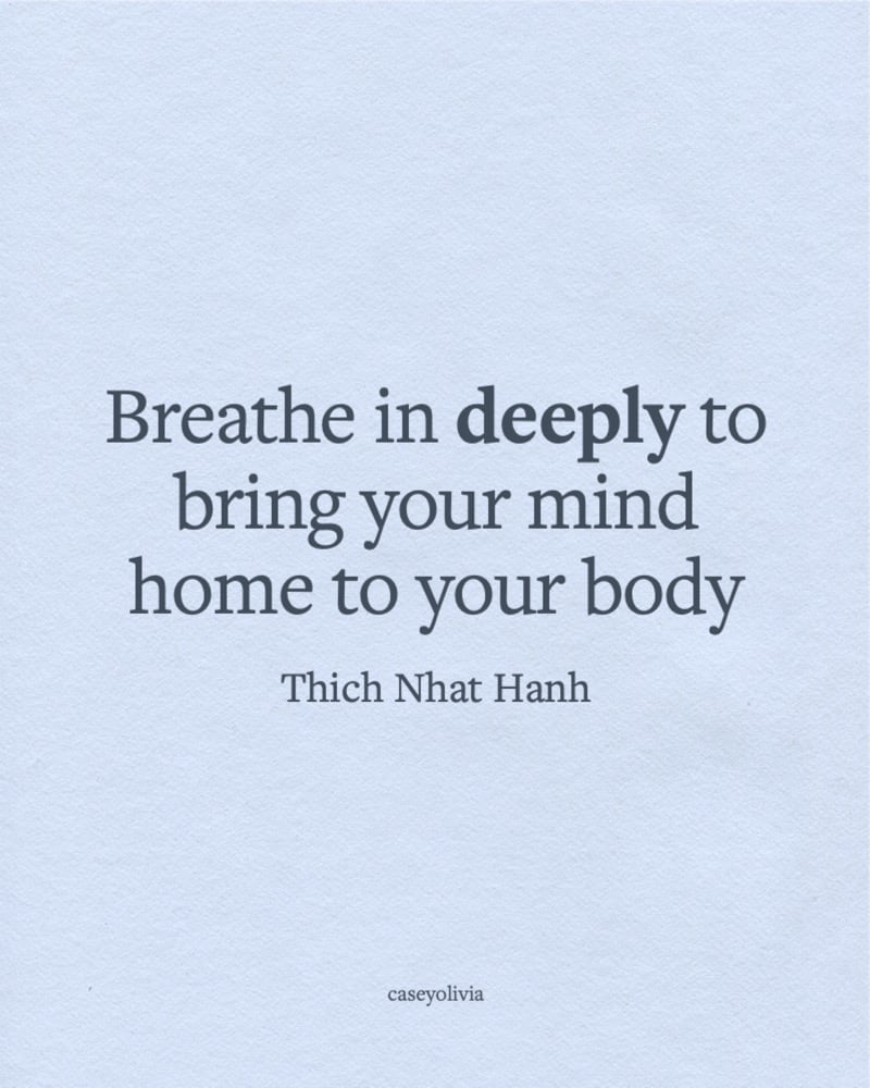 bring your mind home quote for yoga and relaxation