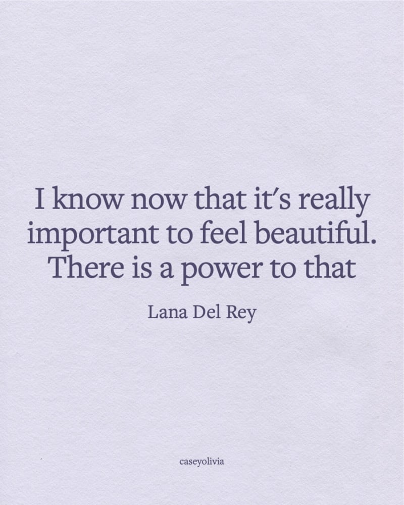 important to feel beautiful self confidence quote