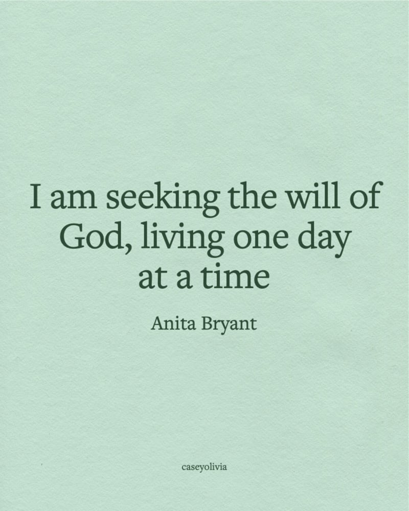 the will of god anita bryant