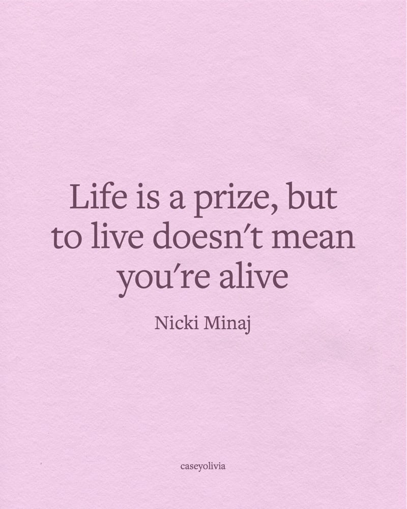 the prize in life quote