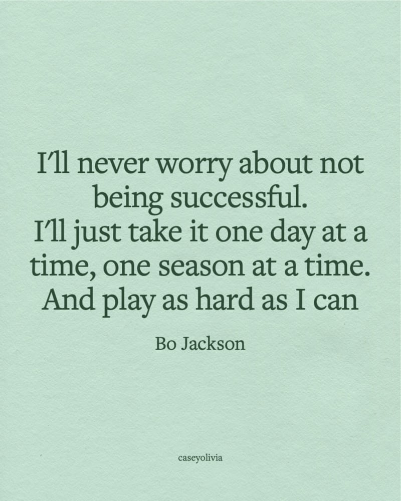 bo jackson success in life quotation