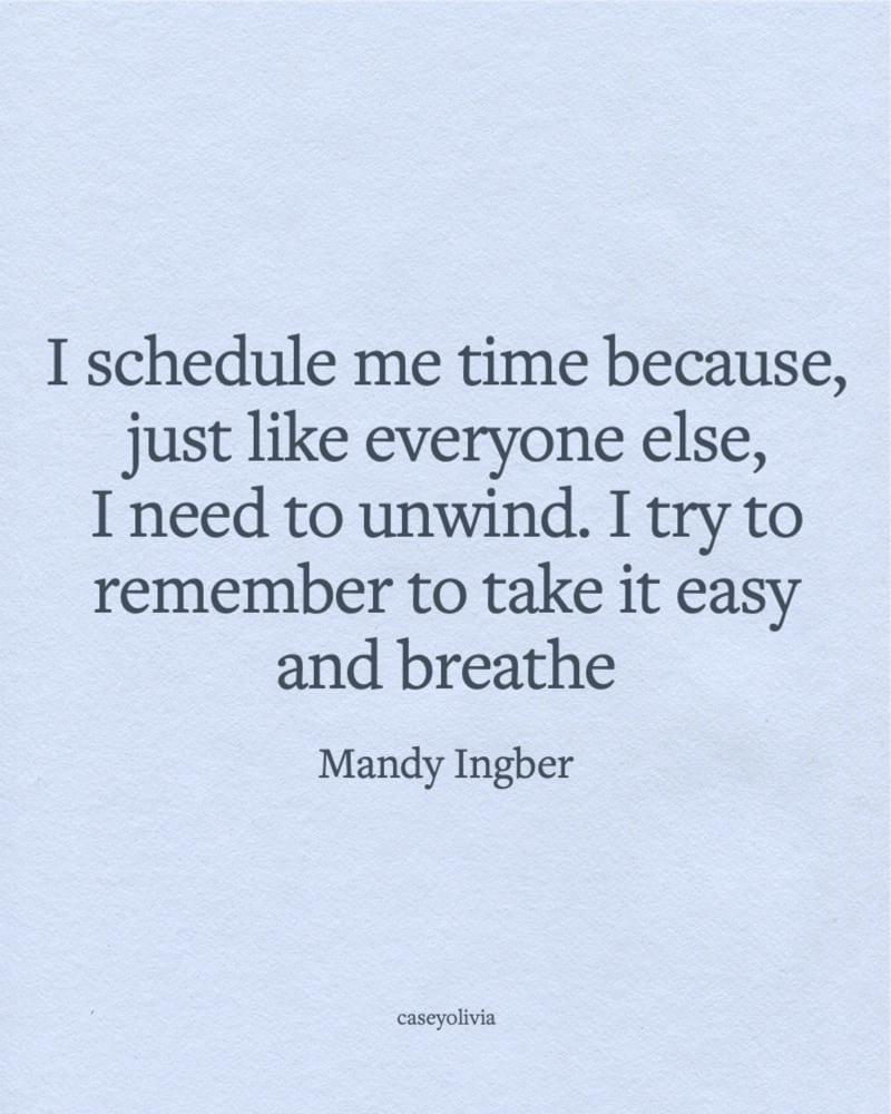 mandy ingber take it easy and breathe