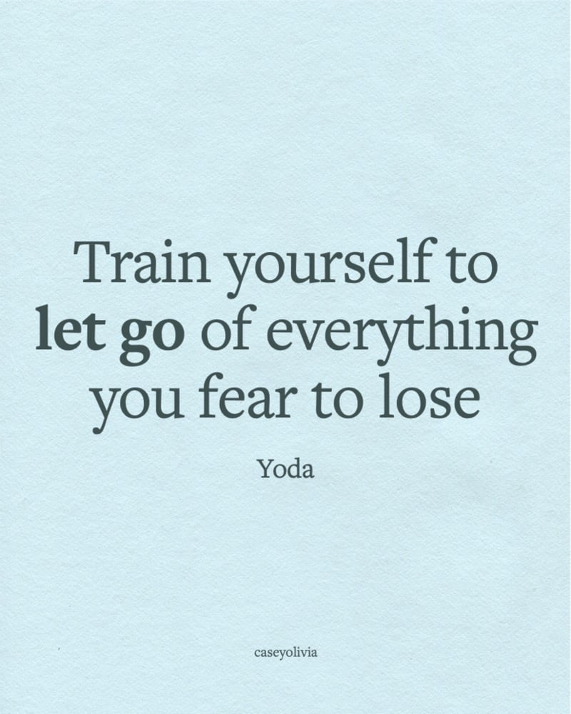 let go of everything you fear motivational words