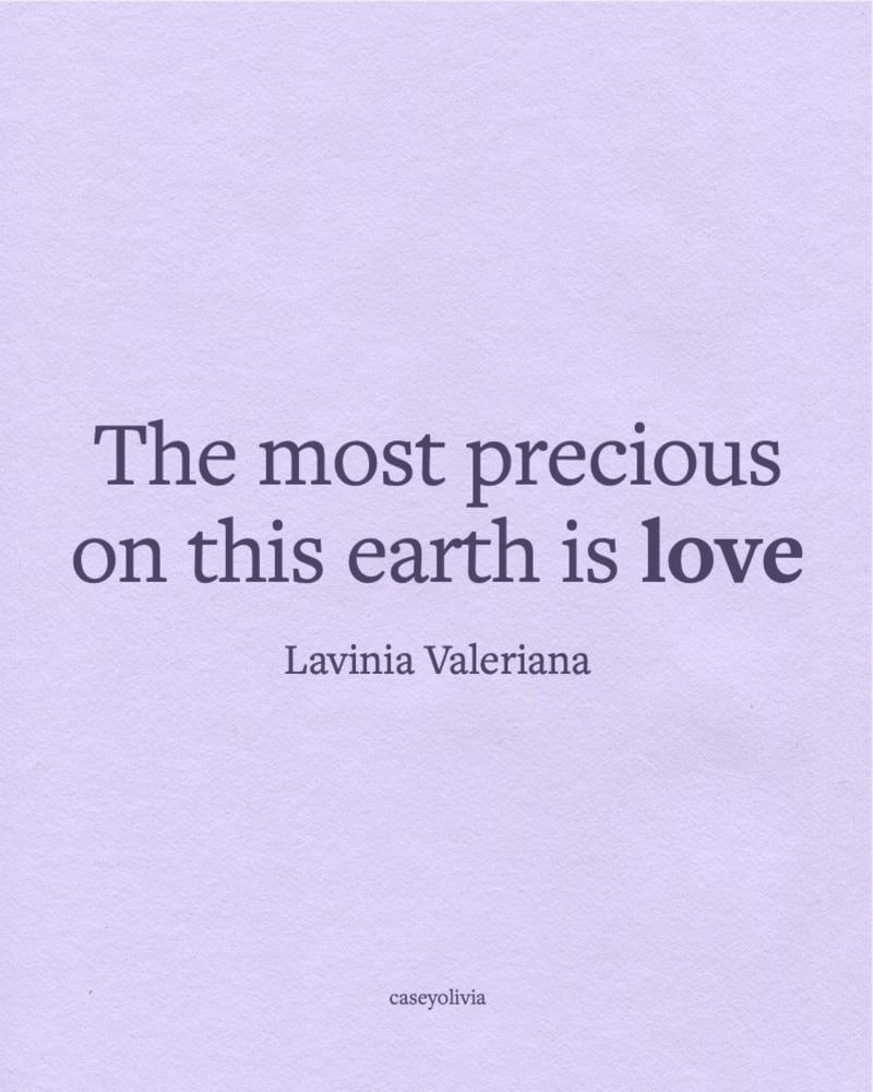 lavinia valeriana love quotation