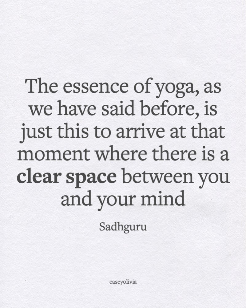 essence of yoga sadhguru quotation