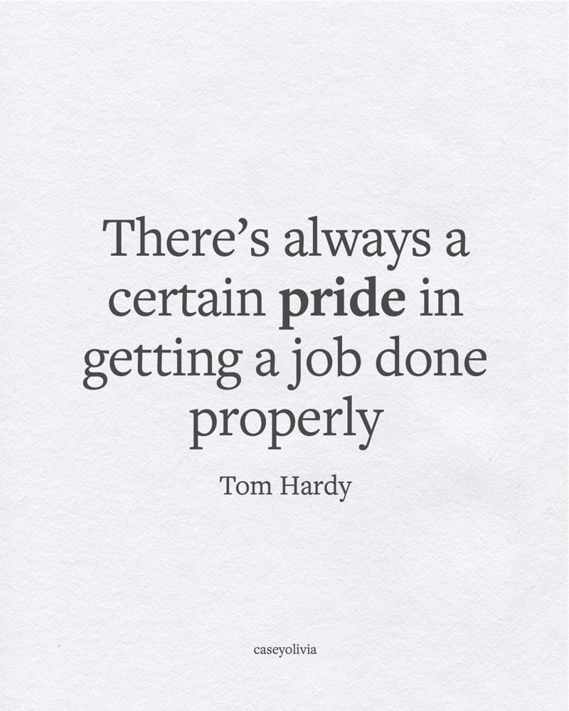 tom hardy get the job done properly advice
