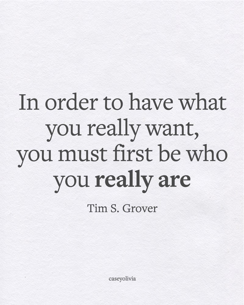 first be who you really are mindset change