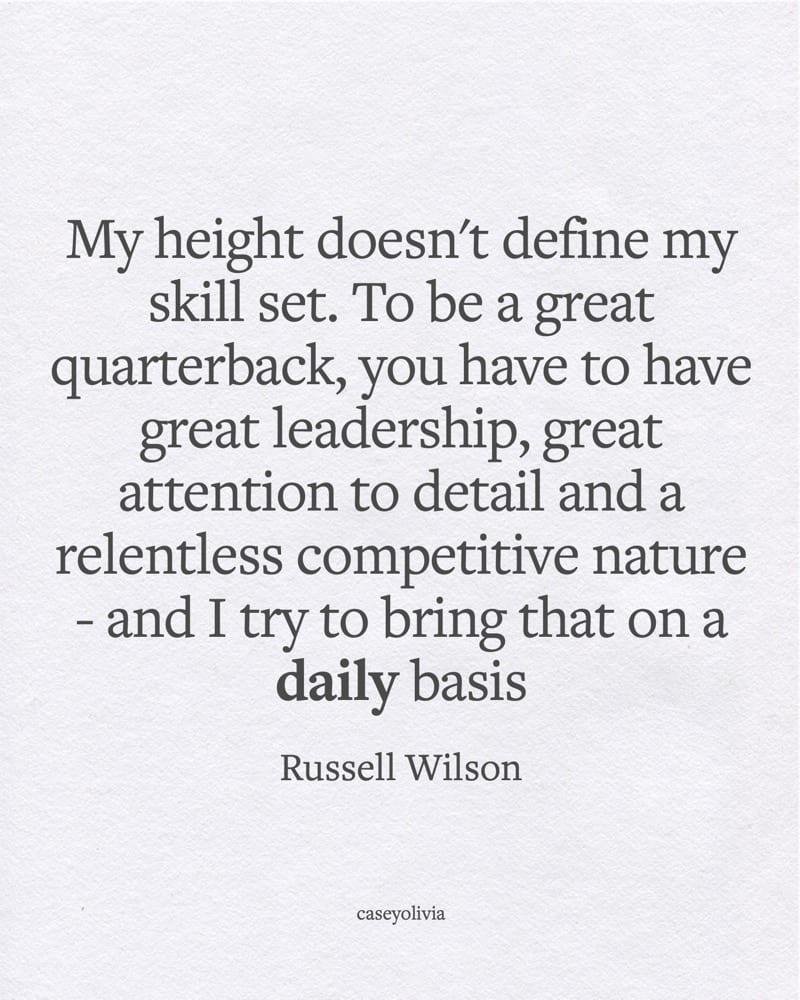 russell wilson be relentless in competition quote