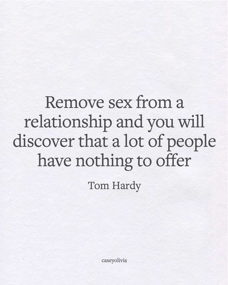 remove sex from a relationship quotation